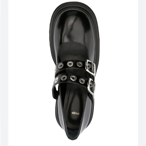 Maje Mary Jane platforms with silver eyelets (size 6) NEW in box - Picture 4 of 6